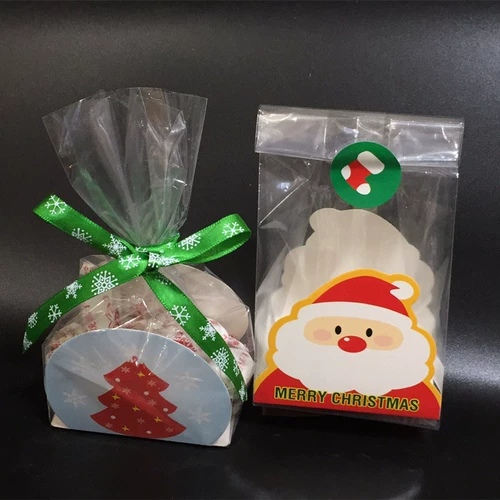 Рождественский подарок куки -конфеты сумки для рождественского длинного конфеты.