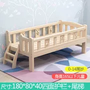 Teen giường bé gấp giường khâu đặt cạnh giường gỗ 1,2m giường tatami trượt 1,5m - Giường