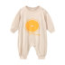 Modal Pyjama Baby Children Quần áo Xiêm Boy Baby Summer Out Out Thin điều hòa không khí phù hợp với mùa hè dài tay áo - Áo liền quần áo bé trai Áo liền quần