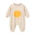 Modal Pyjama Baby Children Quần áo Xiêm Boy Baby Summer Out Out Thin điều hòa không khí phù hợp với mùa hè dài tay áo - Áo liền quần