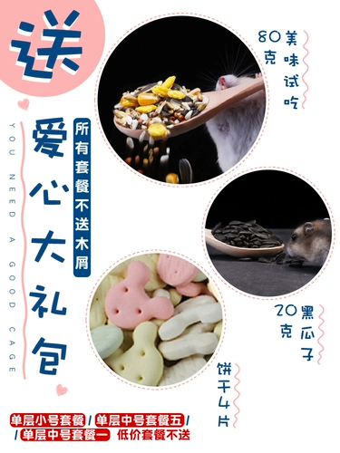 Hamming Live Mouse Cage Cage Ackli большой прозрачный хомяк Nest Live Одиночный двойной слой Basic Luxury Package