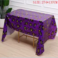 1 большая -ценностная ткань черная тыква фиолетовая дно 274 * 137 см.