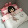 6 điểm chơi nhà đồ chơi giường Barco trẻ em búp bê đồ nội thất giường nhà búp bê phụ kiện 30 cm Ye Luoli giường vải sản phẩm đồ chơi của con gái