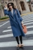 Áo khoác len nữ dài phần dày phiên bản Hàn Quốc của sinh viên đại học Áo len trưởng thành của phụ nữ khí chất nữ tính - Trung bình và dài Coat