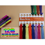 Cross -STITCH хлопчатобумажная линия вышивка линия линия вышивки студент DIY Art Art and Art Materials Семь цветовой линии 12 Цвет
