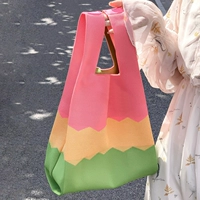 Брендовый трендовый жилет, трикотажная сумка через плечо, в корейском стиле, популярно в интернете