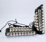 Браслет, напульсники, европейский стиль, в стиле панк, из натуральной кожи