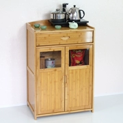 Tủ trà văn phòng đơn giản Tủ trà Nanzhu Tủ uống Sideboard Tủ nguyên chất Tủ lưu trữ Tủ Tủ - Buồng