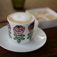 Романтический ветер Ins nordic rose malke cup ind hand cufe coffee coffee dessert small mowl finnish