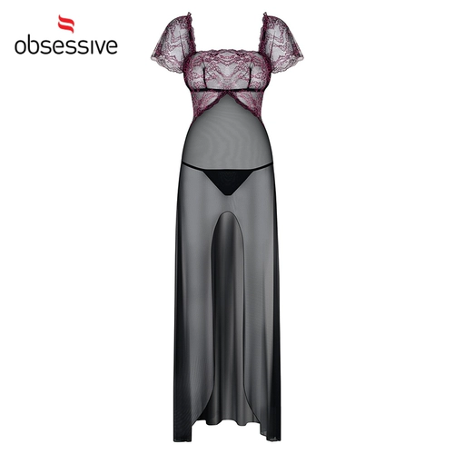 Сексуальная длинная юбка, комплект, нижнее белье для взрослых, с открытой спиной