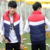 Áo vest nam mùa xuân và mùa thu áo khoác ngoài trời Áo vest nam không tay vest vest trẻ trung ấm áp áo thủy triều áo vest da nam Áo vest cotton