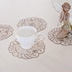 Hollow Thêu Bảng Mat Châu Âu Vải Coaster Bát Mat Cách Nhiệt Pad Vuông Vòng Vase Mat khăn trải bàn vải canvas Khăn trải bàn