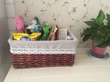 Плетеная корзина для хранения, коробочка для хранения, система хранения, ткань, 13 года