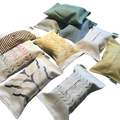 Хлопковая ткань для кровати, оригинальные бумажные салфетки, с вышивкой, из хлопка и льна