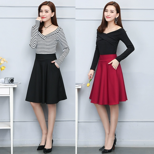 Юбка, длинный танцующий костюм, средней длины