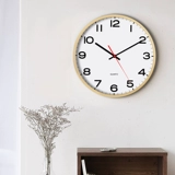 Северные висячие часы гостиная сплошные дерево Простые современные творческие часы висят часы 12 -тихий тихий спальня домашние кварцевые часы