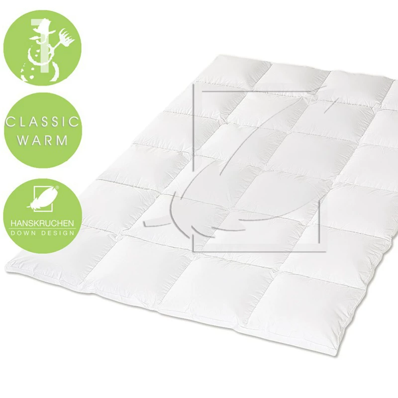 Немецкое импортированное одеяло HANSKRUCHEN из пыра down Quilt односпальное/двухспальное увеличенное зимнее пуховое одеяло из гуся/утиного пуха утолщённое и тёплое 280T