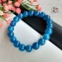 Vòng tay pha lê Apatit cao cấp tự nhiên Phốt pho xanh Vòng đơn Vòng đeo tay Fine Blue Crystal Bracelet Trang sức Quà tặng vòng mã não