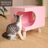 Деревянная летняя универсальная мебель для кровати на четыре сезона из натурального дерева, домашний питомец