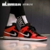 Air Jordan 1 móc đen trắng Chicago Mid Joe 1 giày bóng rổ ngón chân đỏ đen AJ1 laser đỏ 554724 - Giày bóng rổ giày anta nam Giày bóng rổ