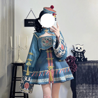 taobao agent Cute retro set, dress, Lolita style, halloween, cosplay