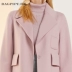 Bagpipes dành cho nữ mùa đông 2018 đích thực phụ nữ mới dài phần len mỏng áo khoác len chính hãng - Trung bình và dài Coat áo gió nữ Trung bình và dài Coat