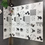 Северный современный стиль туалетный кирпич Черно -белая плитка 300x300 Внутренний кухонный балконный балконная плитка плитка кирпич