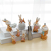 Mocha thỏ nhựa động vật máy tính để bàn đồ trang trí nhỏ đồ đạc trong nhà phòng ngủ cô gái tim phòng trang trí quà tặng Trang trí nội thất