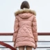 Mùa đông sản phẩm mới trong tuyết bay xuống áo khoác nữ một từ rộng trùm đầu lông lớn cổ áo dài phần dày X1501066