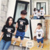 Gấu cha mẹ ngắn tay áo 2018 Hàn Quốc gia đình của ba phụ huynh tải phụ nữ phụ nữ nam giới và phụ nữ trẻ em mùa hè của trẻ em t- shirt Trang phục dành cho cha mẹ và con