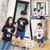 Gấu cha mẹ ngắn tay áo 2018 Hàn Quốc gia đình của ba phụ huynh tải phụ nữ phụ nữ nam giới và phụ nữ trẻ em mùa hè của trẻ em t- shirt kinh doanh quần áo trẻ em Trang phục dành cho cha mẹ và con