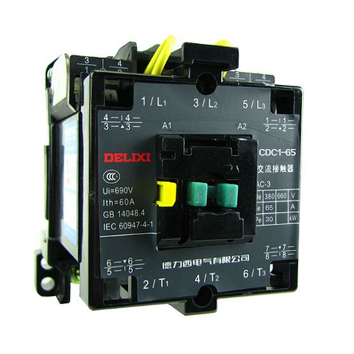 Delixi AC Contctor CDC1-65-30-22 220V380V CJX8 NC3 CJ46 Silver Point B65A