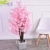 Hoa anh đào màu hồng lãng mạn lớn nhiều hoa nhân tạo cây cảnh sàn chậu chậu nhân tạo cây cảnh vườn - Hoa nhân tạo / Cây / Trái cây hoa giả trang trí Hoa nhân tạo / Cây / Trái cây