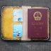 Gió làm bằng tay da hộ chiếu giữ da tài liệu túi nam hộ chiếu gói bảo vệ du lịch nữ hộ chiếu bìa thực vật da rám nắng