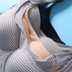 Áo cotton hàng đầu quấn ngực một nửa cổ chữ V gợi cảm với miếng đệm ngực không có vòng ngực bằng thép áo ngực không gọng Ống