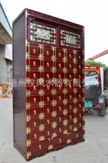 В аптечке 古典水曲柳中药柜 横五竖九 一米二宽