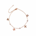 Cao quý cô tùy chỉnh Mini Jane Leaf Grass Leaf Anklet Không phai rhinestone nhỏ - Vòng chân vòng chân titin ko gỉ Vòng chân