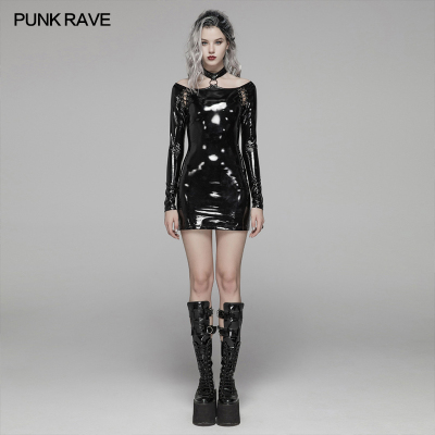 taobao agent Dress, watch, latex suit, punk style, hip-accented