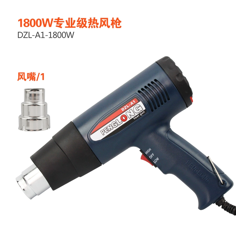 Penglong 1800W Có Thể Điều Chỉnh Nhiệt Độ Súng Bắn Khí Nóng Máy Sấy Tóc Nóng Nòng Xe Phim Sấy Súng Công Nghiệp Phim Nhiệt co lại đầu khò quick 850a 