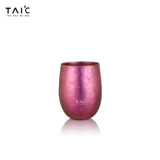 Taic Titanium Pure Titanium Heat Usulation Cup Cup Double -Layer Anti -Scalding Cup Cufe Cufe Cufe Pare Tea Cuce Fruit Juice Пиво круглый мягкая чашка