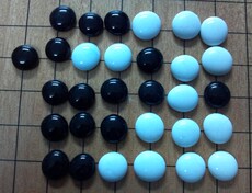 Китайские облавные шашки 19路围棋 塑料盒围棋 陶瓷料围棋