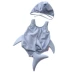 Bé Xiêm Áo Tắm Chàng Trai và Cô Gái Cá Mập Dễ Thương Áo Tắm Cô Gái Trẻ Em Kem Chống Nắng Áo Tắm Đặt Trẻ Em Đồ Bơi