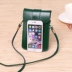 Summer Messenger điện thoại di động túi thủy triều phần da bò 2019 mới da dọc phần mini túi đeo vai chéo chéo túi xu - Túi điện thoại Túi điện thoại