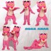 Báo đốm nghịch ngợm Pink Panther Phim hoạt hình búp bê Trang phục Cosplay Hiệu suất Đạo cụ Quần áo Búp bê Mũ đội đầu cosplay Cosplay