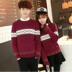 Áo len nam Hàn Quốc phiên bản của vòng cổ sinh viên xu hướng người yêu tươi nhỏ phụ nữ 2018 mùa thu và mùa đông áo len mới áo len Cặp đôi áo len