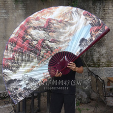 Декоративный веер 超大壁饰挂扇子餐厅背景墙面风格装饰客厅山水画风水靠山招财折扇