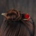 Kẹp tóc cổ điển bằng gỗ xúc xắc phong cách retro cung điện cô dâu cổ Hanfu phụ kiện tóc đơn giản mũ cổ tích phụ kiện tóc