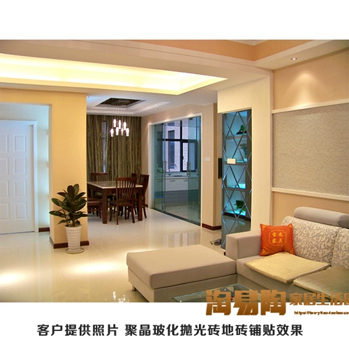 Фошан плитка гостиная спальня полная фарфоровая, истирание -устойчивая белая плитка по полу 800800 поликристаллические витриковые кирпичные кирпичные кирпичи