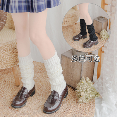taobao agent Knitted white long Japanese socks, uniform