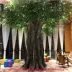 Tùy chỉnh giả lớn cây bạch đàn trong nhà đào hoa cổ thụ cây xanh trồng cửa xi măng trang trí sân vườn khách sạn - Hoa nhân tạo / Cây / Trái cây cây hoa giả để phòng khách Hoa nhân tạo / Cây / Trái cây